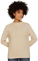 Женский темно-бежевый свитер с высоким воротником цена и информация | Свитера женские | pigu.lt