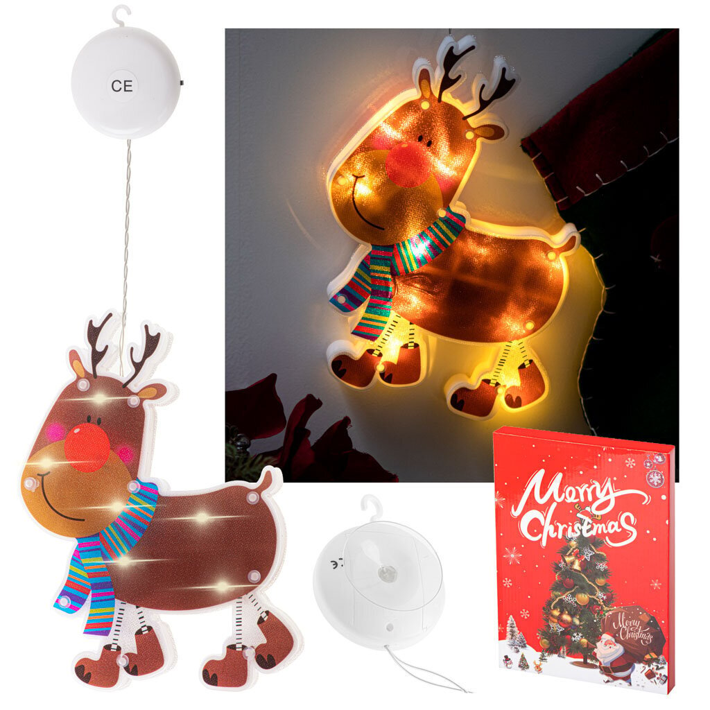 LED pakabinamas Kalėdinis elnias цена и информация | Kalėdinės dekoracijos | pigu.lt
