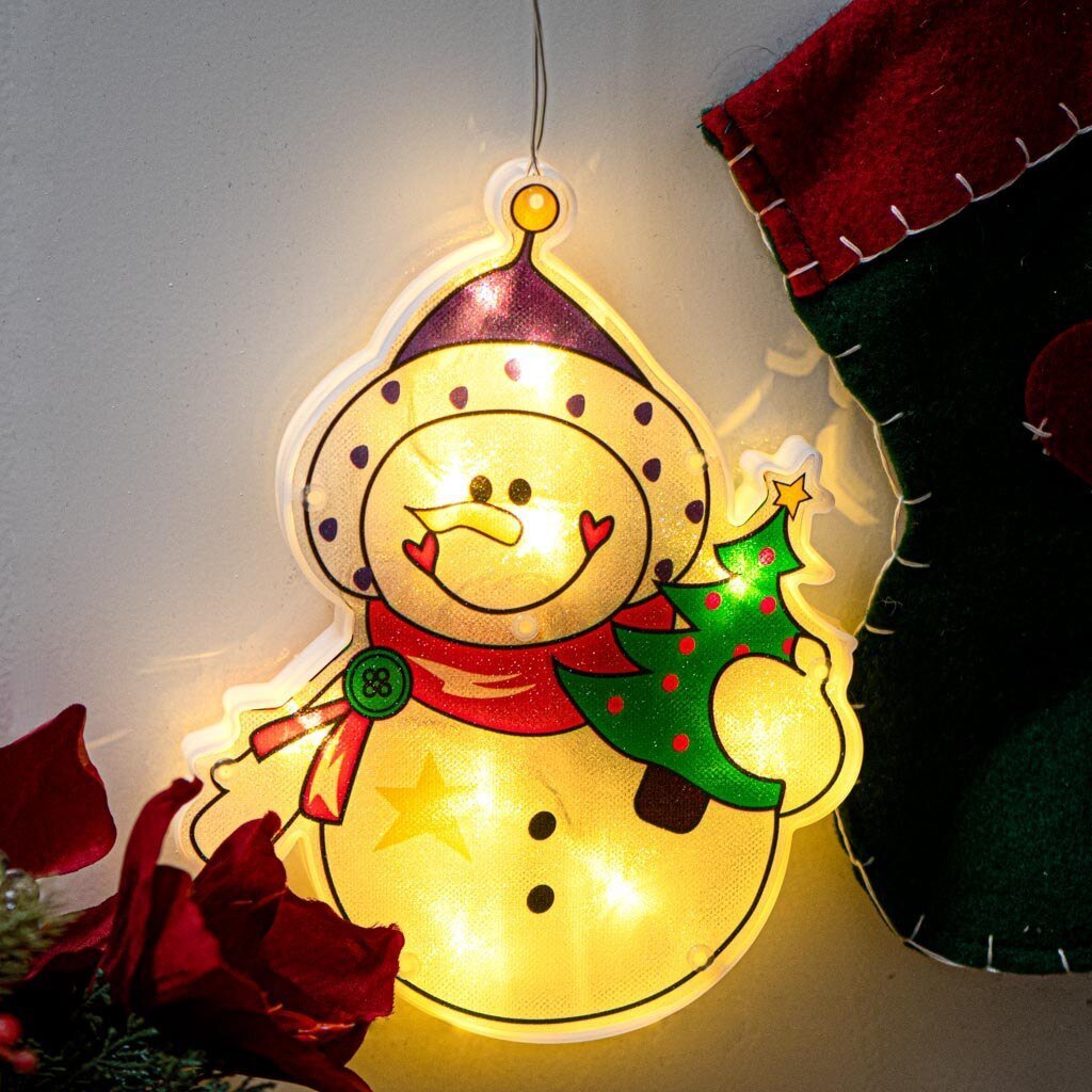 LED Kalėdų dekoracijos - Sniego senis kaina ir informacija | Kalėdinės dekoracijos | pigu.lt