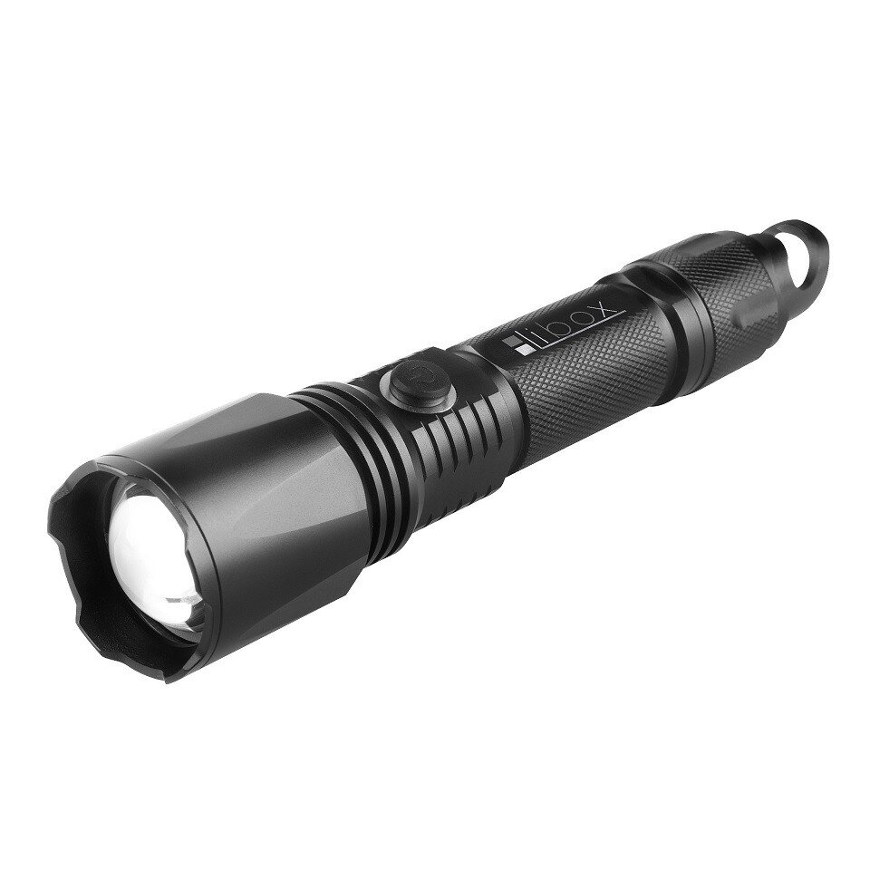 Libox prožektorius LB0109 NEW Black Hand flashlight LED kaina ir informacija | Žibintuvėliai, prožektoriai | pigu.lt