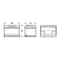 Automobilio akumuliatorius Fulmen FB602, 60 Ah 540 A 12 V kaina ir informacija | Akumuliatoriai | pigu.lt