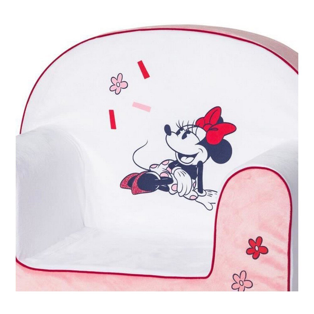 Vaikiška sofa Disney Minnie Mouse, rožinė/balta kaina ir informacija | Vaikiški sėdmaišiai, foteliai, pufai | pigu.lt