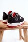 Odiniai sportiniai bateliai, juodi ir raudoni Marisa BSB21934.1274 kaina ir informacija | Sportiniai batai vaikams | pigu.lt