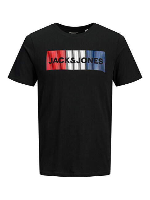 Marškinėliai vyrams Jack&Jones 12151955, juodi kaina ir informacija | Vyriški marškinėliai | pigu.lt