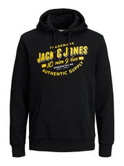 Džemperis vyrams Jack&Jones Jjelogo 12189736, juodas kaina ir informacija | Džemperiai vyrams | pigu.lt