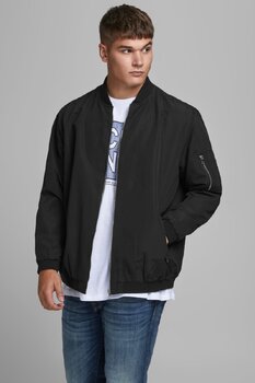 Куртка мужская JJERUSH 12173990, черная цена и информация | Мужские куртки | pigu.lt