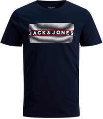 Marškinėliai vyrams Jack&Jones Regular Fit 12151955, mėlyni kaina ir informacija | Vyriški marškinėliai | pigu.lt