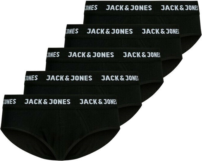 Trumpikės vyrams Jack&Jones Jacsolid 12175102, juodos, 5 vnt цена и информация | Trumpikės | pigu.lt