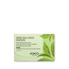 Матирующие салфетки Kiko Milano Sebo Balance Papers, 100 шт. цена и информация | Пудры, базы под макияж | pigu.lt