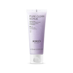 Разглаживающий скраб-эксфолиант Kiko Milano Pure Clean Scrub, 75мл цена и информация | Средства для очищения лица | pigu.lt