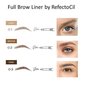 Kosmetinis laineris Brow Liner DARK BROWN RefectoCil цена и информация | Antakių dažai, pieštukai | pigu.lt