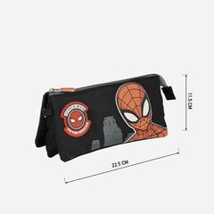 Пенал Spiderman Черный 11,5 x 2 x 22,5 см цена и информация | Пеналы | pigu.lt
