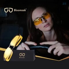 Bloomoak Night Driving Glass Drive | Ночные очки для вождения HD Halbrand | Поляризованный | Ультра -светло -металл (очки ночного видения) цена и информация | Автопринадлежности | pigu.lt