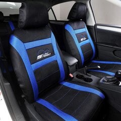 Woltu AS7260 Universal Glebzen для крышки автосационального сиденья, защищенного от сиденья, супер скорость, черный и синий цена и информация | Автомобильные чехлы, аксессуары | pigu.lt