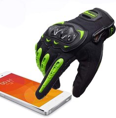 Artop Motorcycle Gloves Сенсорный экран против скольжения против Collision Motorcycle Gloves Очень хорошая защита для мужчин (зеленый, м) цена и информация | Мото перчатки, защита | pigu.lt