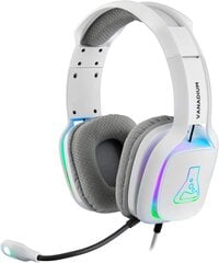 G -Lab Korp Vanadium Gaming Hearset - стерео микрофон, Ultra -Flight, Ultra Bass Stereo Hearset - 3,5 мм разъем для ПК/PS5/Xbox One/Nintendo Switch/Mac/планшет/смартфон (белый) цена и информация | Наушники | pigu.lt