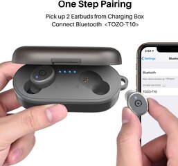 Tozo T10 Bluetooth Наушники беспроводной в ушных наушниках Sport Bluetooth 5.3 IPX8 водонепроницаем цена и информация | Наушники | pigu.lt