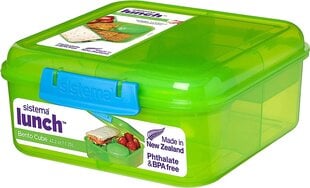 Sistema Bento Box užkandžių dėžutė, 1 vnt. kaina ir informacija | Maisto saugojimo  indai | pigu.lt