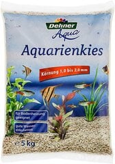 Akvariumo žvyras Dehner Aqua, grūdų dydis 1 - 2 mm, 3 x 5 kg kaina ir informacija | Akvariumai ir jų įranga | pigu.lt