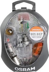 Оригинальная заменяющая лампа Osram CLK H1/H7, галогенные фар и сигнальные лампы цена и информация | Автомобильные лампочки | pigu.lt