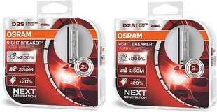 2x Laser Laser D2S Osram Xenarc® D2S, 2x Duo Box ( 2 лампы) цена и информация | Автомобильные лампочки | pigu.lt