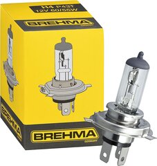 Комплект ламп Brehma H4 Halogen Lamp 12 V 60/55 W P43T цена и информация | Автомобильные лампочки | pigu.lt