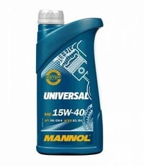 Mannol Universal, 15W-40, variklio alyva, 1 l kaina ir informacija | Variklinės alyvos | pigu.lt