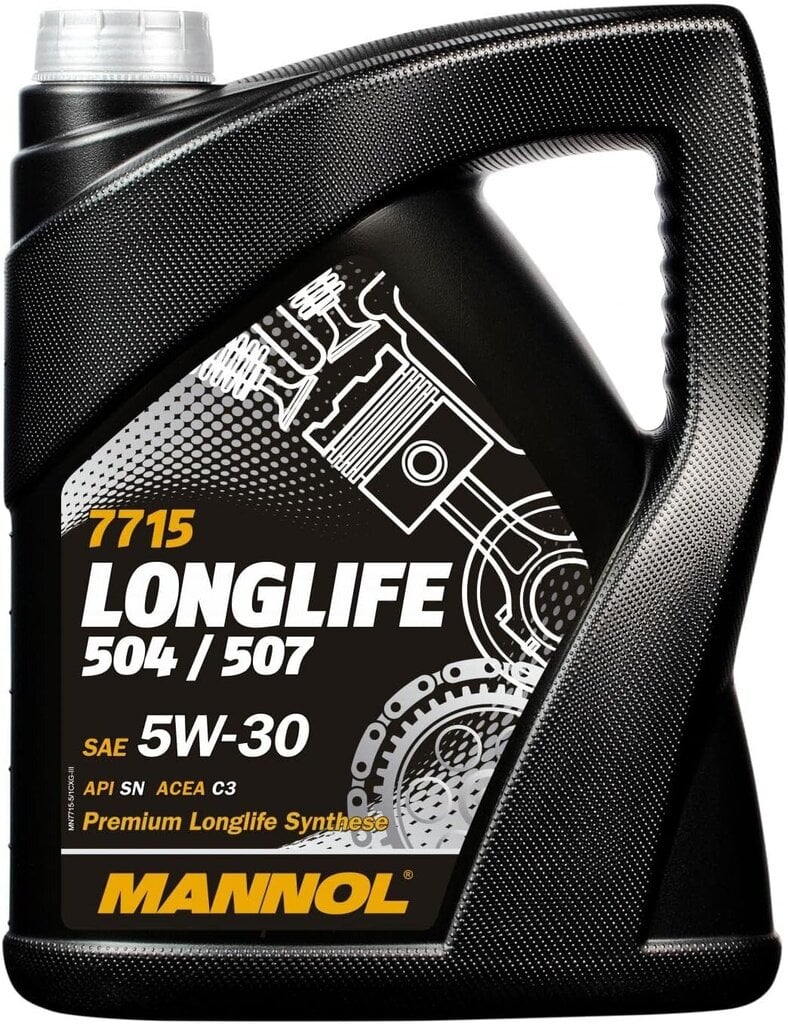 Mannol Longlife 504/507 sintetinė variklinė alyva 5W-30 7715, 5L kaina ir informacija | Variklinės alyvos | pigu.lt