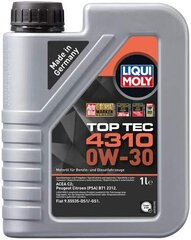 Liqui Moly 3735 Top TEC 4310 0W-30 1 L цена и информация | Автохимия | pigu.lt