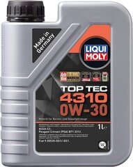 Variklio valiklis Liqui Moly 3735 Top TEC 4310 0W-30 1 l kaina ir informacija | Liqui-Moly Automobilinė chemija ir oro gaivikliai | pigu.lt