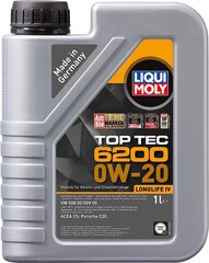 Liqui Moly 20780 Top TEC 6200 0W-20 1 L цена и информация | Моторные масла | pigu.lt