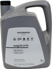 Volkswagen 5l Longlife III Longlife3 SAE 0W30 Норма 50400 50700 ÖL GS55545M4EUR цена и информация | Моторные масла | pigu.lt