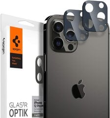Spigen Glass.tr Optik kameros apsauga, skirta iPhone 12 Pro Max, 2 vnt. kaina ir informacija | Apsauginės plėvelės telefonams | pigu.lt