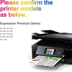 Uniowk Epson 33XL Expression Premium XP-540 XP-630 XP-635 XP-640 XP-900 XP-7100 (10 pakuočių), „Uniowk“. kaina ir informacija | Spausdintuvų priedai | pigu.lt