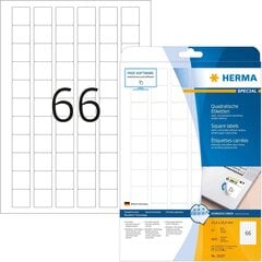 Herma 10107 Universal Labels DIN A4 можно удалить (25,4 x 25,4 мм, 25 листов, бумага, матовая, квадратная) самоадшетная, печатная, франшиза и восстановленная наклейка с адресом, 1650 клея цена и информация | Канцелярские товары | pigu.lt