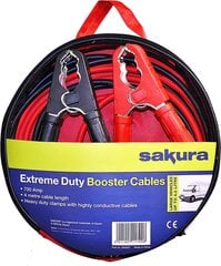 Сакура начинать помощь кабеля помощи для экстремального напряжения SS3627 - 700 A, 4 м, цветовые терминалы - для автомобилей, транспортные средства до 4,5 л/4500 куб. цена и информация | Зарядные устройства для аккумуляторов | pigu.lt