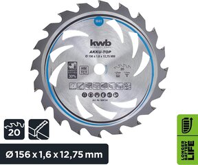 KWB Circuit Sow Blade 140 x 12,75 мм мм, быстрое разреза цена и информация | Запчасти для садовой техники | pigu.lt