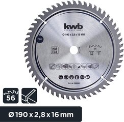 KWB Circuit Sow Blade 140 x 12,75 мм мм, быстрое разреза цена и информация | Запчасти для садовой техники | pigu.lt