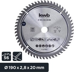 KWB Circuit Sow Blade 140 x 12,75 мм мм, быстрое разреза цена и информация | Запчасти для садовой техники | pigu.lt