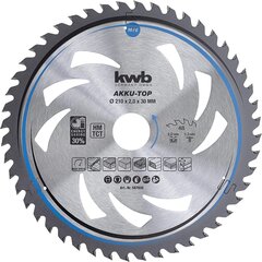 KWB Circuit Sow Blade 210 x 30 мм, легко, особенно для аккумуляторных машин, пило цена и информация | Запчасти для садовой техники | pigu.lt