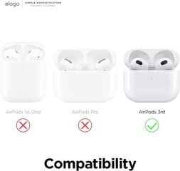 Кейс Elago AW5, совместим с Case AirPods 3, Classic Game Player Consoles Cover Cave Case с ключевыми кольцами, поддерживает беспроводную зарядку (Pink) цена и информация | Наушники | pigu.lt