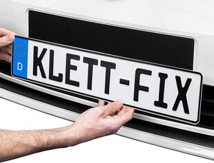 1 x Klett -fix® автомобиль и мотоцикл держатель номерного знака автомобиля и мотоцикл безрассудно - держатель для владельца номерного знака - невидимый держатель номерного знака - держатель номерного знака цена и информация | Автопринадлежности | pigu.lt