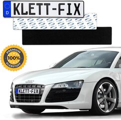 1 x Klett -fix® автомобиль и мотоцикл держатель номерного знака автомобиля и мотоцикл безрассудно - держатель для владельца номерного знака - невидимый держатель номерного знака - держатель номерного знака цена и информация | Автопринадлежности | pigu.lt