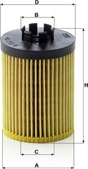 Фильтр оригинального фильтра масла фильтра HU 712/8 x-oil Filter Set с установленными для уплотнения / уплотнения автомобилей цена и информация | Автопринадлежности | pigu.lt