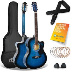 Akustinės gitaros rinkinys Eq-BlueBurst цена и информация | Гитары | pigu.lt