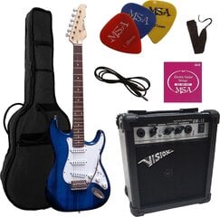 Elektrinės gitaros komplektas Vision Top цена и информация | Гитары | pigu.lt