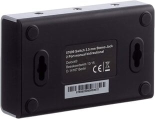 Stereo lizdas Delock 2-Port Switch kaina ir informacija | Delock Muzikos instrumentai ir priedai | pigu.lt