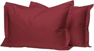 Pizuna 400 Fade Number Cotton Oxford Pillow Cover 50 x 75 Rio-Red, 2-часовой 100 % длиннослойный хлопковой мягкий мако-атласный переплет цена и информация | Постельное белье | pigu.lt