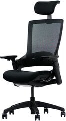 Ergotopia® Nextback | Эргономичное офисное кресло против боли в спине С интегрированной поддержкой лордоза | Дополнительная подголовника от боли в шее (черное) цена и информация | Офисные кресла | pigu.lt