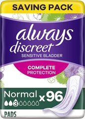 Įklotai Always Discreet, 96 vnt. kaina ir informacija | Tamponai, higieniniai paketai, įklotai | pigu.lt